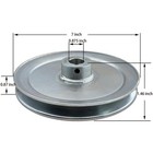 Ab7007 8 Single Groove Web Sheave V Belt Pulley 7 8  Bore 7  Od Carbon Steel