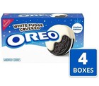 Oreo White Fudge Covered Chocolate Sandwich Cookies Limited Edition 4 Pack