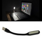 2x Usb Led Lamp Light Laptop Computer Desktop Bright White Study Flexible Black
