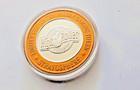 Stratosphere 1996 Las Vegas  Nv Fine Silver  10 Dollar Gaming Token High Roller