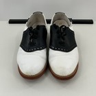 Vintage Dexter Saddle Shoes Mens 8 Black White Spectator Oxford Usa Retro Preppy