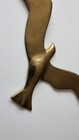 Vintage Solid Brass Seagull Wall Decor Mcm Flying Bird Hanging 1970s