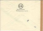 Slovakia Commercial Registered Airmail Cds June 4  1943 Bratislava To Berlin