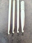 Set Of 4 Antique Style Bone Crochet Hooks     Handcrafted Timeless Tools