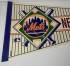 Vintage Official Mlb New York Mets Full Sized 30  Felt Pennant