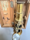 Victorian Brass Field Microscope London Optician Scientific Instrument