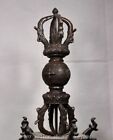 14 1  Old Tibet Buddhism Bronze Vajra Dorje Phurpa Exorcism Talisman Statue