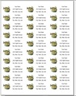 150 Bass Fish Large Mouth Jumping Mailing Return Address Labels Personalized