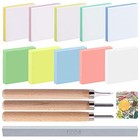 Keadic 14 Pieces Rubber Stamp Carving Blocks Kit With Rubber Carving Blocks  