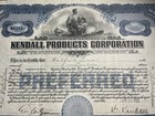 1922 Kendall Products Corporation Stock Certificate  b4142   delaware 