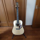 Toya Dreadnought Acoustic Guitar Adirondack   Ziricote With Rose Inlay Japan