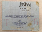 1965 Hong Kong To Usa 50 Cent Meter Aerogram With Letter Silver House