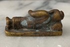 Antique Burmese Weizza Mercury Bronze Reclining Hotei Buddha Opium Den Weight
