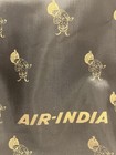 Air-india Vintage Black Travel Cabin Bag With Maharaja Logo Print - 1960s-1970s