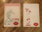 Vintage Coca Cola Football Posters - Play Refreshed - Two Posters 