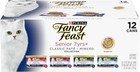 Purina Fancy Feast Senior Classic Pate Wet Cat Food Minced Collection-24 Cans