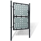Vidaxl Black Single Door Fence Gate 39 4 x68 9 