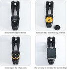 Bike Stem Top Cap Computer Mount Bicycle Stem Headset Mount For Garmin Edge