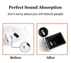 Heavyoff 12 Pack Acoustic Foam Panels Studio 12 Pack 12 x12 x2   Black