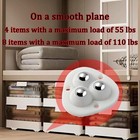 20 Pcs Mini Swivel Caster Wheels Self Adhesive Stainless Steel Rolles