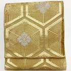 7242  Japanese Vintage Fukuro Obi Belt Kimono Fabric Silk Traditional Unfinished