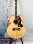 Sj-200 Standard Antique Natural Acoustic Guitar Inlaid Crown Fretboard Ship Us