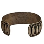 Astute 1950s Taxco Mexico Horacio De La Parra Sterling Silver Cuff Bracelet