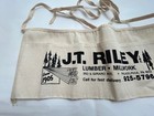 Vintage J t  Riley Lumber   Millwork Advertising Nail Apron Philadelphia Pa