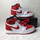Nike Air Jordan 1 Retro High Og  gs  Shoes Youth Sz 5 5y White red 575441-161
