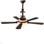 Dollhouse Ceiling Fan Light 5 Blade With Plug 1 12 Scale Miniature 12 Volt