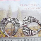 2  5  15 Or 46pcs  Antique Silver Angel Wings Ornament  Large Angel Wings Jhs68