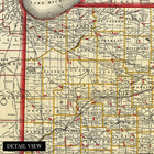 Vintage 1888 Indiana State Map - 24x36 Inch Vintage Map Of Indiana Wall Art - Vi