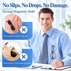 4 Pcs Magnetic Eyeglass Holder For Shirt Strong Magnetic Glasses Holder Name Tag