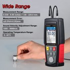 Digital Ultrasonic Thickness Gauge Meter Tester 1-225mm For Metal Steel Plastic