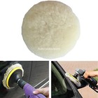 4pcs 3inch 100  Natural Wool Polishing Pad Buffing Pads Kit Polishing Buffer Pad