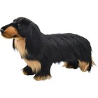 Hansa Miniature Dachshund Dog Long Hair Stuffed Doll Plush Toy Acrylic Bh8511
