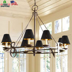 Chandelier Shades Set Of 6 small Lamp Shades Clip On Bulb Gold Mirror Hardback 