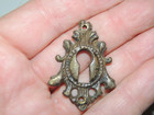 4  Antique 19th Century Period Fancy Victorian Era Keyhole Plates Escutcheon