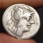 Elephant s Head Denarius 128bc Ancient Roman Republic Silver Coin Metellus Roma