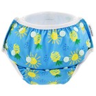 Acorn Baby Swim Diaper - Blue Sunny Pineapple Adjustable Swimming Diaper