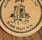 Rare 25c 1933 Blaine Washington Peace Arch Wooden Quarter Signed   Numbered 414