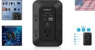 Usb Wall Charger Surge Protector -  5 Outlet Extender With 4 Usb Charging Ports