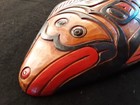 Northwest Coast Classic Design  halibut  Hand Carved Wood Plaque  Wy-1124 08447