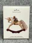2019 Hallmark Keepsake A Pony For Christmas Unicorn Rocking Horse Ornament - New