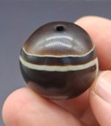 Tibetan  luk Mik  Or  magic Eye  Natural Agate Stone Bead  Also Known As A Dzi B