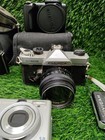 Digital   Film Camera Parts Lot Pentax  Sony  Canon Ql 17 Lot Of 6