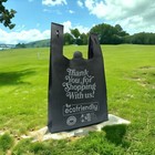 Non-woven Reusable T-shirt Grocery Bag Tote Thank You 600-1000 Piece Bulk 45gsm