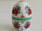 Vintage Arta Austria Austrian Handpainted Enamel Brass Egg Thimble Case Holder