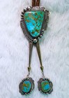 Jesse Robbins  Blue Gem Turquoise Bolo Tie