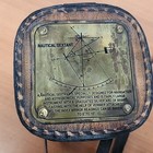 Vintage Maritime Brass Nautical Sextant Leather Case Kelvin Hughes London 1917